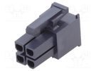 Plug; wire-wire/PCB; female; Mini-Fit Jr; 4.2mm; PIN: 4; for cable MOLEX