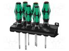 Kit: screwdrivers; Phillips,Pozidriv®,slot; Kraftform Lasertip WERA