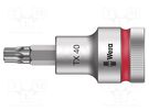 Socket; socket spanner,Torx®; TX40; 1/2"; 60mm; Zyklop WERA