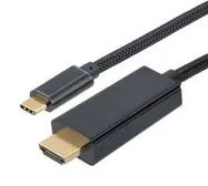 CABLE ASSY, TYPE C PLUG-HDMI PLUG, 3.3 