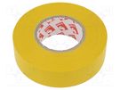 Tape: electrical insulating; W: 19mm; L: 25m; Thk: 0.13mm; yellow SCAPA