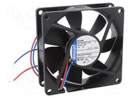Fan: DC; axial; 24VDC; 80x80x25.4mm; 79m3/h; 37dBA; ball; 3600rpm EBM-PAPST