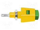 Laboratory clamp; yellow-green; 70VDC; 16A; screw; nickel; 38.9mm SCHÜTZINGER