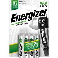 Uzlādējama baterija HR03 (AAA) 1,2 V 500 mAh Ni-Mh ENERGIZER 4 gab. blisterī