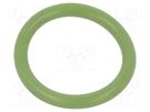 O-ring gasket; FPM; Thk: 3mm; Øint: 21mm; green; -20÷200°C ORING USZCZELNIENIA TECHNICZNE