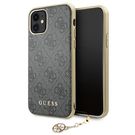 Guess GUHCN61GF4GGR iPhone 11 6.1&quot; / Xr grey/gray hard case 4G Charms Collection, Guess