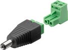 Terminal Block 2-pin > DC male (5.50 x 2.10 mm) - removable screw fixing, 2-part