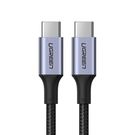 Ugreen cable USB Type C - USB Type C Power Delivery 100W Quick Charge FCP 5A 3m gray cable (90120 US316), Ugreen
