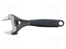 Wrench; adjustable; 218mm; Max jaw capacity: 38mm; ERGO® BAHCO