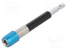 Holders for screwdriver bits; Socket: 1/4"; Overall len: 100mm PROLINE