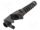 Cable gland; angular,with strain relief; M25; 1.5; IP68; black HUMMEL