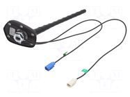 Antenna; car top,automotive; 0.2m; AM,FM,GPS; with amplifier 4CARMEDIA