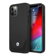 BMW Leather Perforate Case for iPhone 12 / iPhone 12 Pro - Black, BMW
