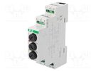 Module: voltage indicator; 3x230VAC; IP20; for DIN rail mounting F&F