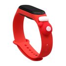 Strap Xmas Wristband for Xiaomi Mi Band 6 / Mi Band 5 Christmas Silicone Strap Bracelet Red (Glove), Hurtel