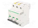 Circuit breaker; 400VAC; Inom: 16A; Poles: 3; Charact: B; 10kA; IP20 SCHNEIDER ELECTRIC