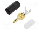 Plug; Jack 3,5mm; male; stereo; ways: 3; straight; for cable; 8mm REAN