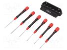 Kit: screwdrivers; precision; hex key; PicoFinish®; 6pcs. WIHA