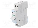 Switch-disconnector; Poles: 1; for DIN rail mounting; 25A; 230VAC HAGER