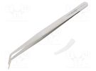 Tweezers; 150mm; Blades: curved; Blade tip shape: flat LINDSTRÖM