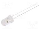 LED; 5mm; orange; blinking; 12000÷14400mcd; 30°; 3÷5V; 20mA; 1Hz OPTOSUPPLY