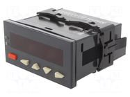 Counter: electronical; LED; pulses/speed/time; 999999; SPDT; IP65 TRUMETER