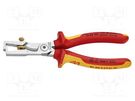 Stripping tool; 5mm; 7AWG; 10mm2; Wire: round; 1kVAC; insulated KNIPEX