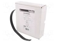 Heat shrink sleeve; glueless; 2: 1; 9.5mm; L: 5m; black; polyolefine TASKER