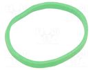Rubber bands; Width: 3mm; Thick: 1.5mm; rubber; green; Ø: 40mm; 1kg PLAST