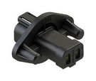RCPT HOUSING, 4POS, THERMOPLASTIC, BLK