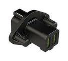 RCPT HOUSING, 6POS, THERMOPLASTIC, BLK