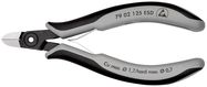 KNIPEX 79 02 125 ESD Precision Electronics Side Cutter ESD with multi-component handles burnished 125 mm