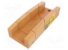Mitre box; L: 250mm; W: 62mm; wood STANLEY