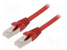 Patch cord; ETHERLINE® Cat.6a,S/FTP; 6a; stranded; Cu; LSZH; red LAPP