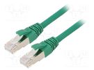 Patch cord; ETHERLINE® Cat.6a,S/FTP; 6a; stranded; Cu; LSZH; green LAPP