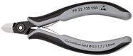 KNIPEX 79 22 125 ESD Precision Electronics Side Cutter ESD with multi-component handles burnished 125 mm