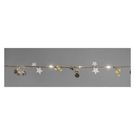 LED Christmas garland – cones, 1.7 m, 2x AA, indoor, warm white, EMOS
