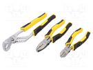 Kit: pliers; side,cutting,adjustable,universal; CONTROL-GRIP™ STANLEY