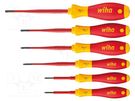 Kit: screwdrivers; insulated,slim; 1kVAC; Torx® with protection WIHA