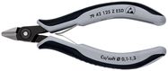 KNIPEX 79 42 125 Z ESD Precision Electronics Side Cutter ESD with multi-component handles burnished 125 mm