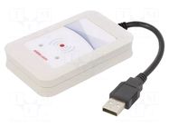 RFID reader; 4.3÷5.5V; USB; antenna; Range: 100mm; 88x56x18.5mm ELATEC