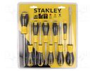 Kit: screwdrivers; Phillips,Pozidriv®,slot; Essential; blister STANLEY