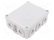 Enclosure: junction box; X: 111mm; Y: 136mm; Z: 57mm; duroplast; IP54 OBO BETTERMANN