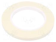 Tape: fixing; W: 9mm; L: 5.5m; Thk: 1mm; two-sided adhesive; white IPT