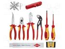 Kit: general purpose; for electricians; 10pcs. KNIPEX