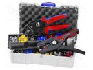 Kit: for crimping push-on connectors, terminal crimping; case KNIPEX