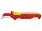 Knife; for electricians; semicircular; Tool length: 180mm; 1kVAC KNIPEX