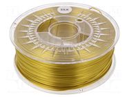 Filament: SILK; Ø: 1.75mm; golden; 225÷245°C; 1kg DEVIL DESIGN