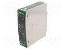 Power supply: switched-mode; for DIN rail; 75W; 12VDC; 6.3A; 86% AIMTEC