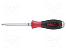 Screwdriver; Phillips; assisted with a key; PH4; SoftFinish® WIHA